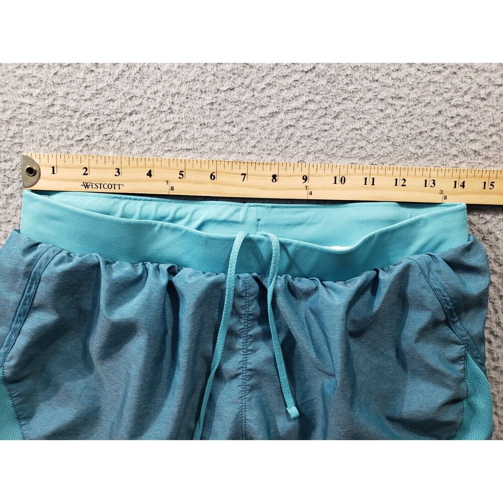Under Armour Shorts Women's Medium Teal Blue 2.0 Fly By Running Athleisure 28x3 - Picture 5 of 16